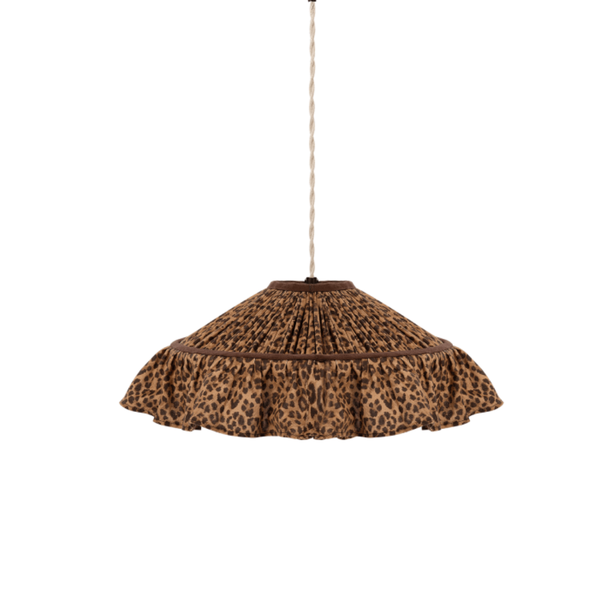 Anna+Nina Leopard Frill Lamp