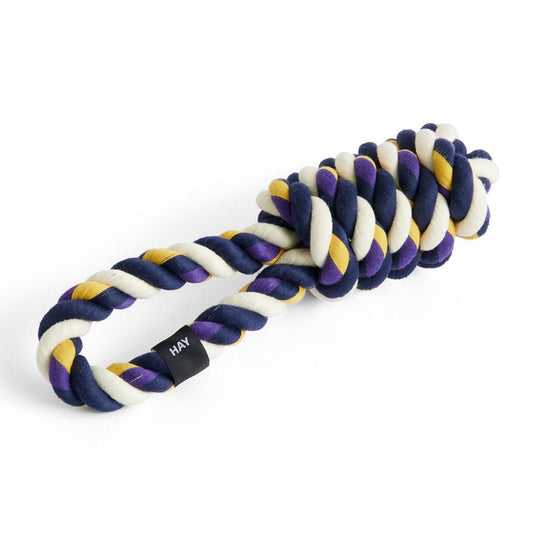 HAY Dogs Rope Toy hundleksak blue, purple, ochre