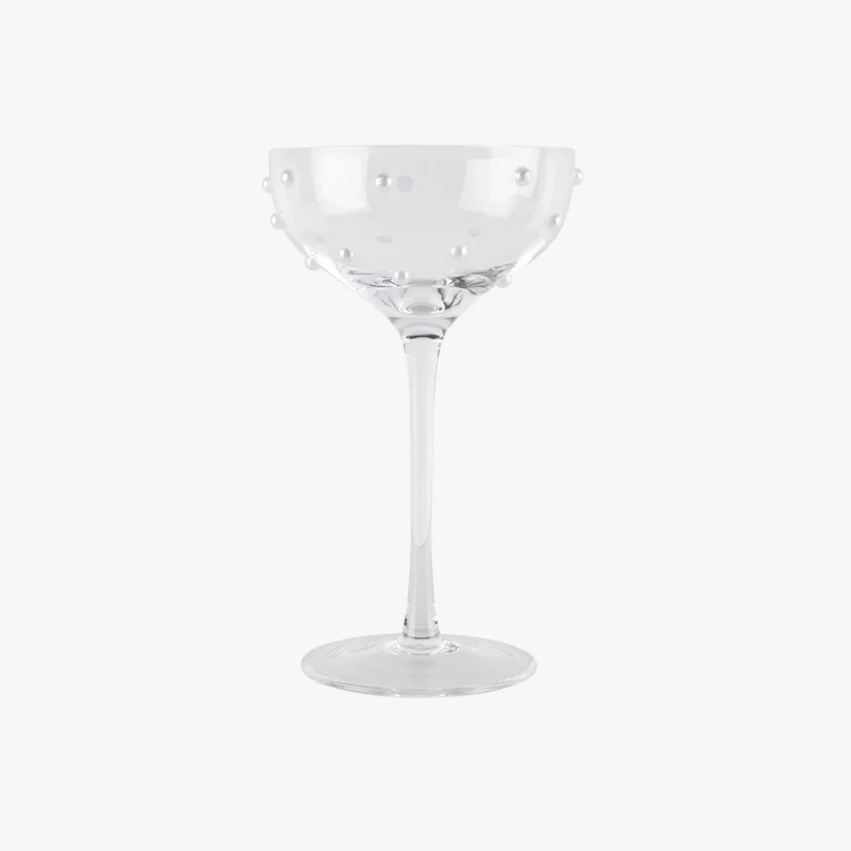 LEPELCLUB Coupeglas med pärlor