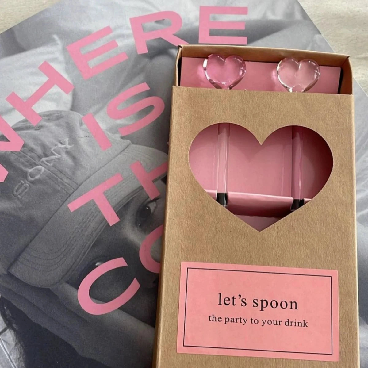 LEPELCLUB Set of two Heart Spoons