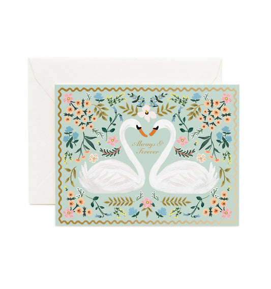 Kort Always and Forever Swans Card