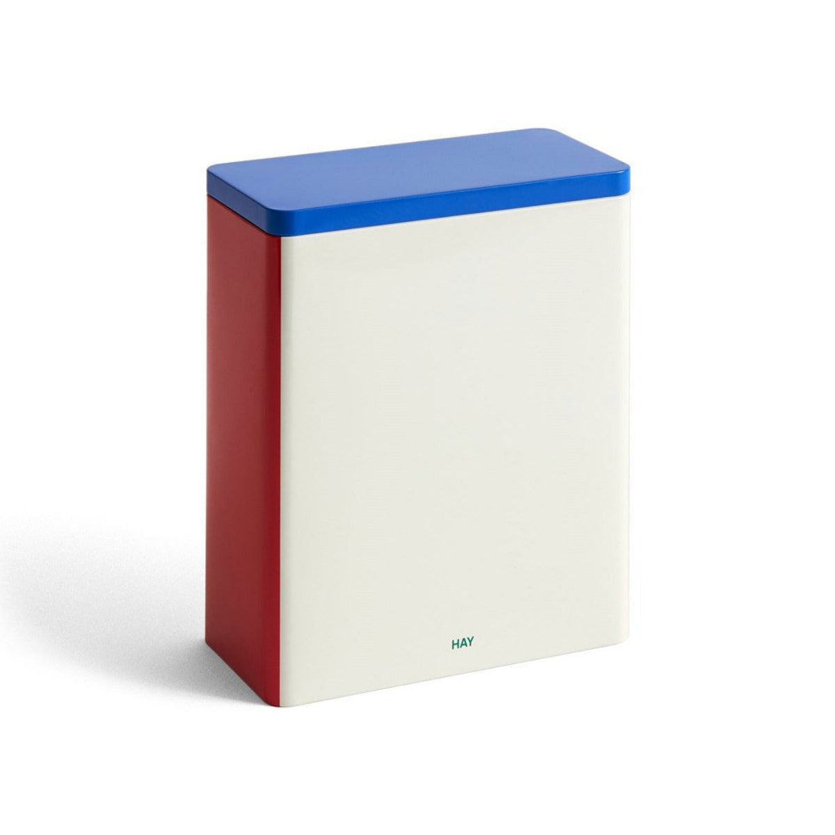 HAY Tin Container X-Large – Off-white, Blå & Röd