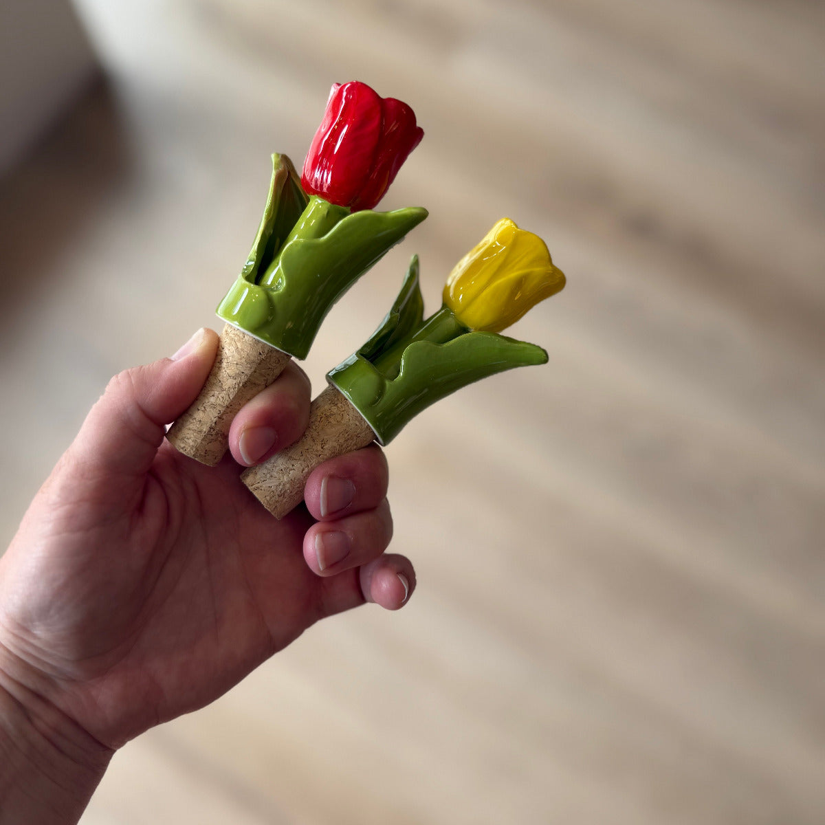 &Klevering Bottle stopper tulip red