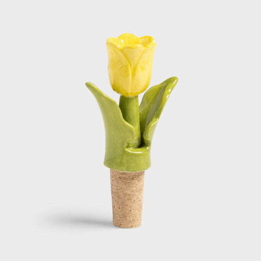 &Klevering Bottle stopper tulip yellow