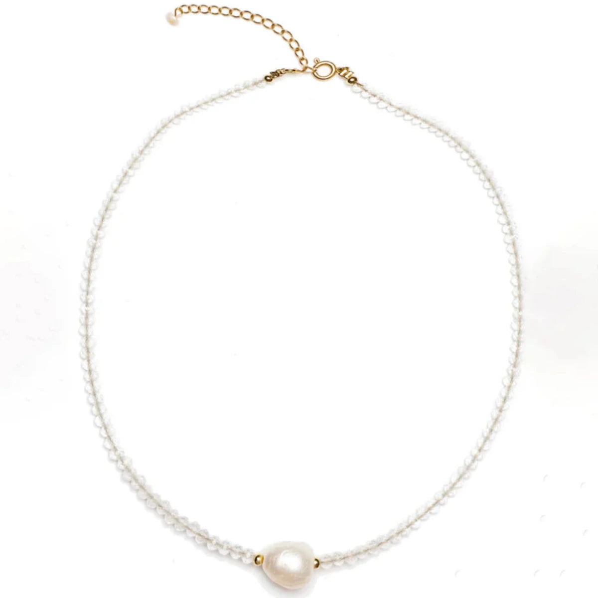 MASSI Jewelry Crystal Clear Necklace