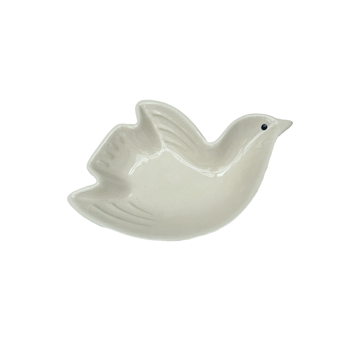 Duka snyggt och servera gott i denna gulliga tallrik. Duva tallrik.