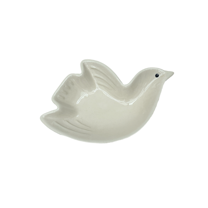 Duka snyggt och servera gott i denna gulliga tallrik. Duva tallrik.