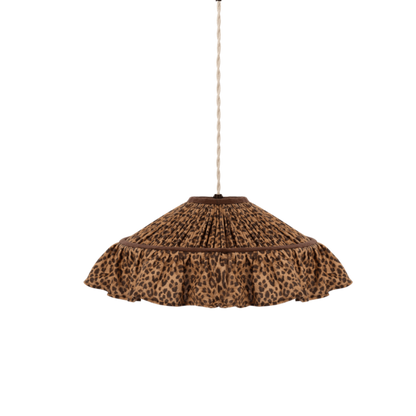 Anna+Nina Leopard Frill Lamp