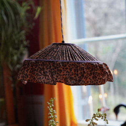 Anna+Nina Leopard Frill Lamp