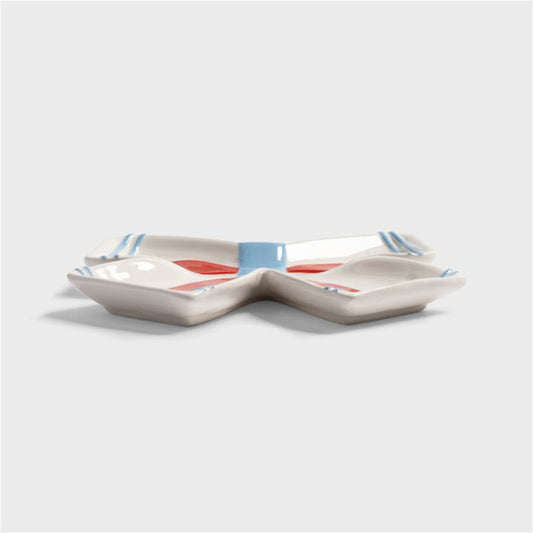 &Klevering Plate ribbon off white