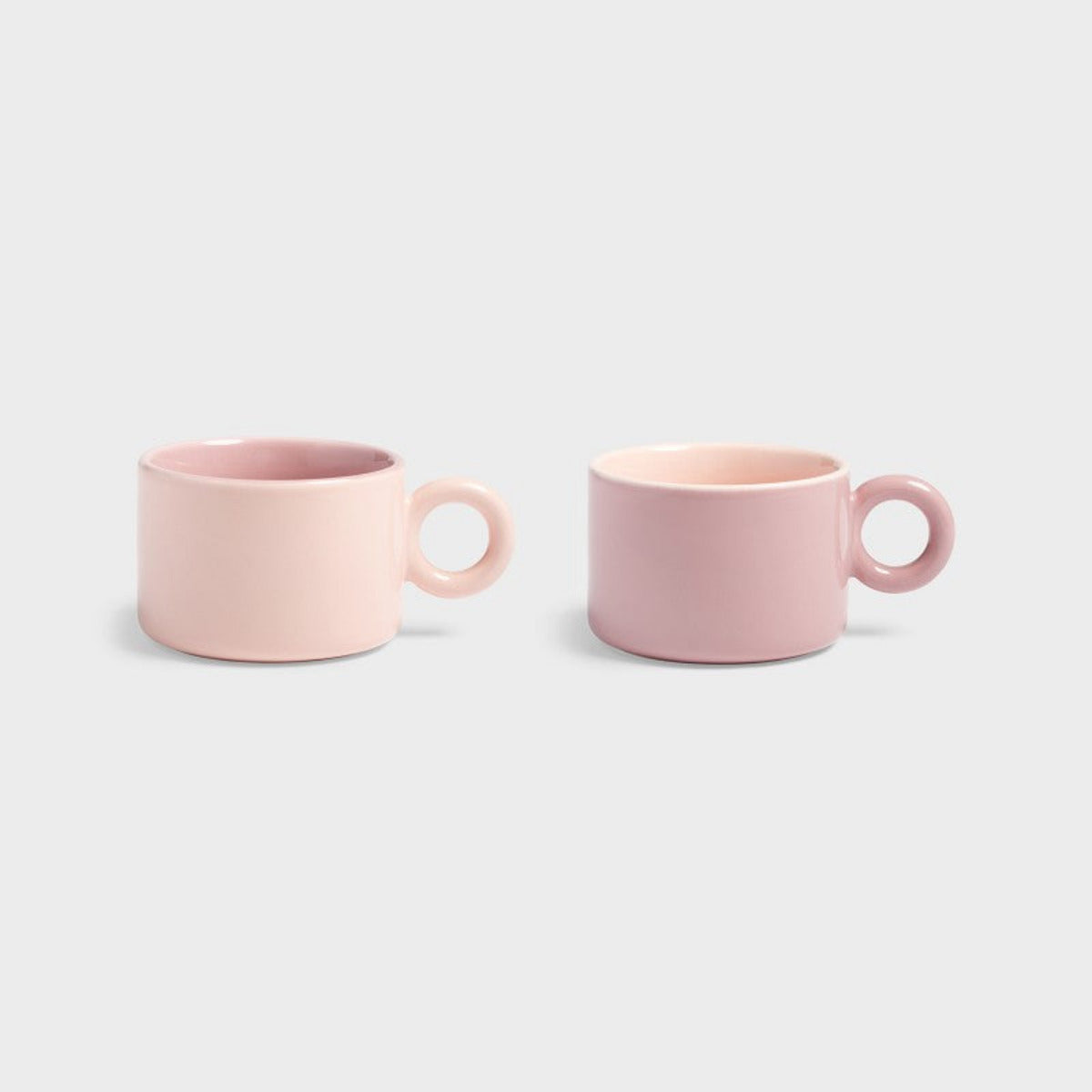 &Klevering Mugg Chiquito rosa 2-pack