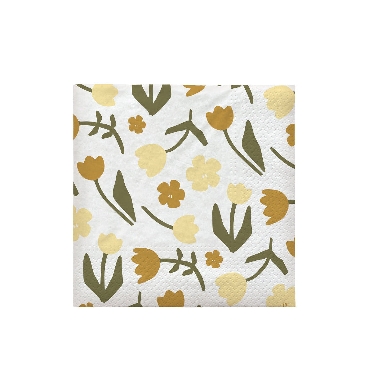 En vårigt blommig servett från Broste Copenhagen.