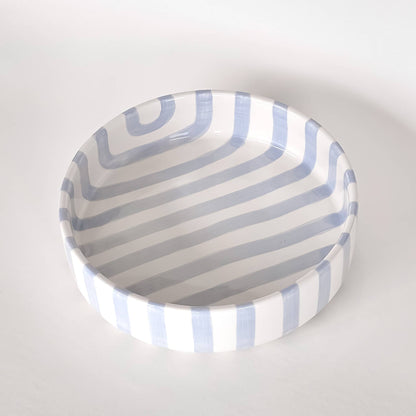 Skål stor Stripes - Morning azzurro