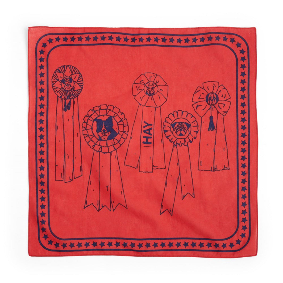 HAY Dogs Scarf red
