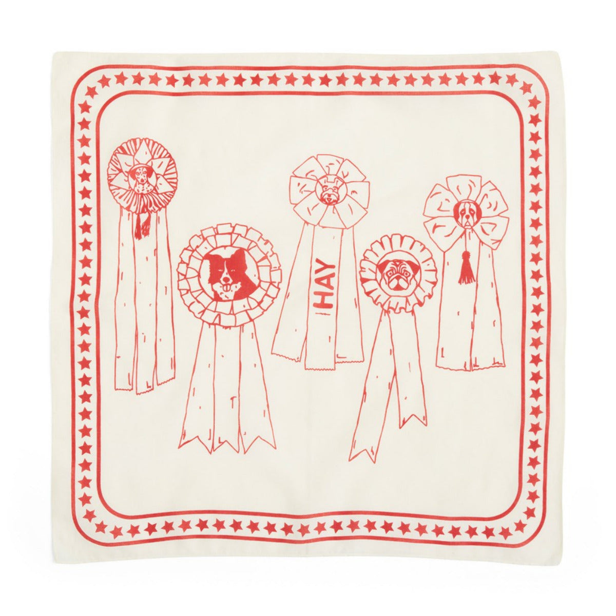 HAY Dogs Scarf off-white
