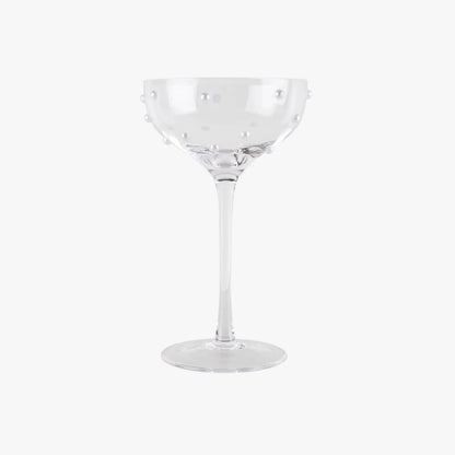 LEPELCLUB Coupeglas med pärlor