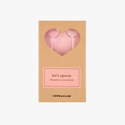 LEPELCLUB Set of two Heart Spoons