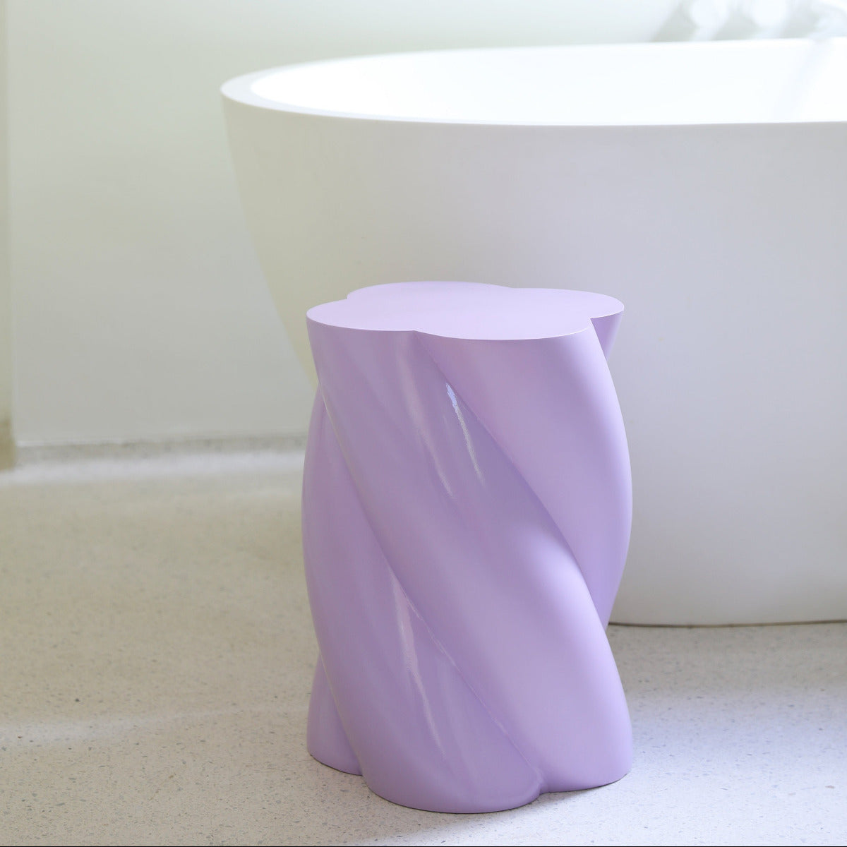 Klevering Pillar marshmallow lilac, pelare, sidobord, piedestal.