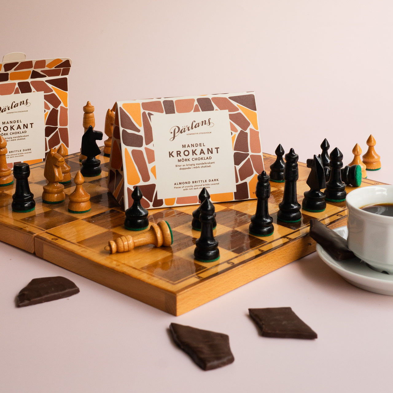 Pärlans Krokant Mandel mörk choklad