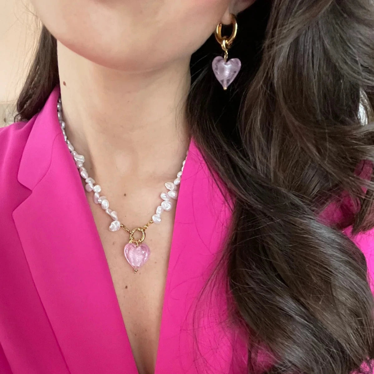 MASSI Jewelry MASSI Love pendant necklace pink