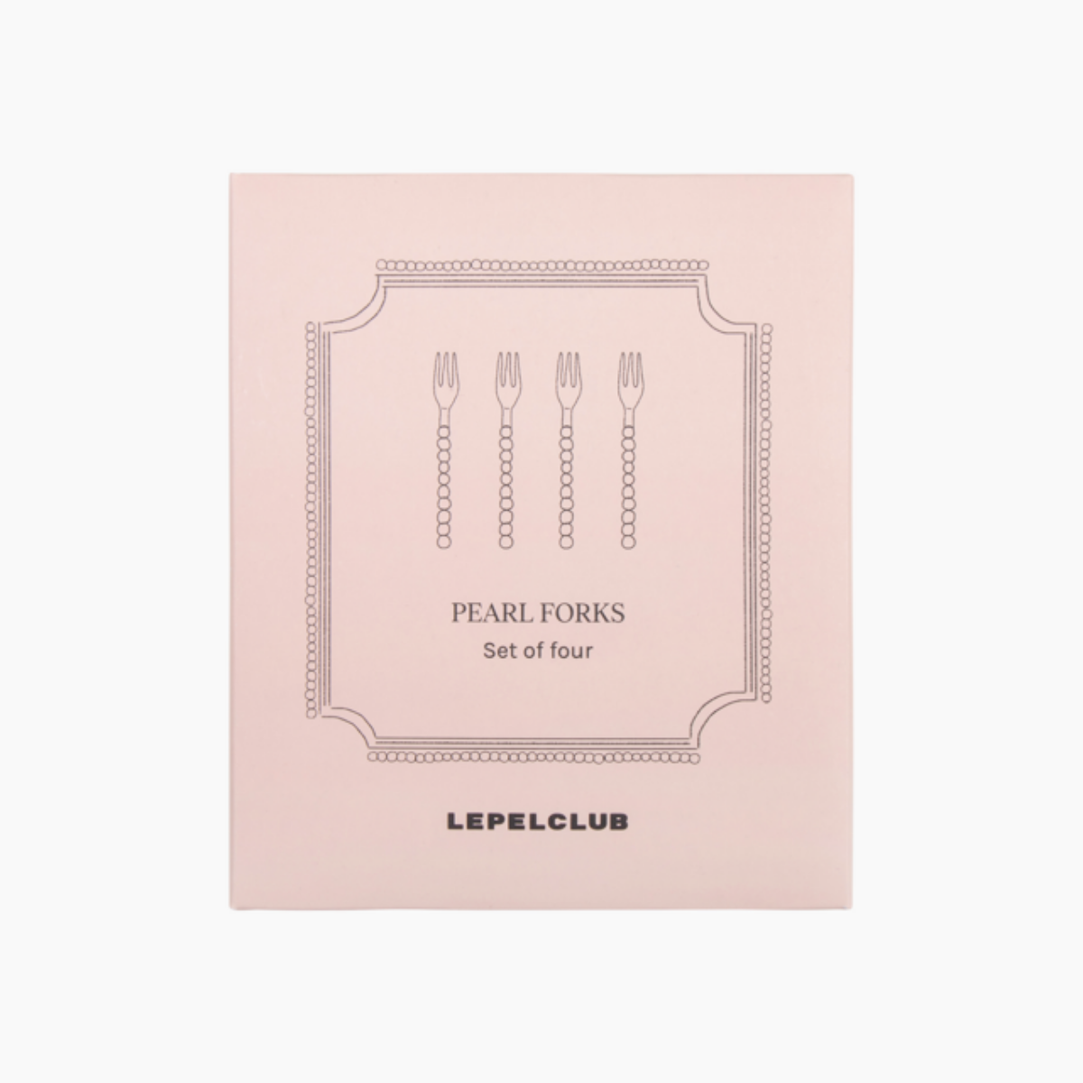 LEPELCLUB Set of pearl forks 4-pack