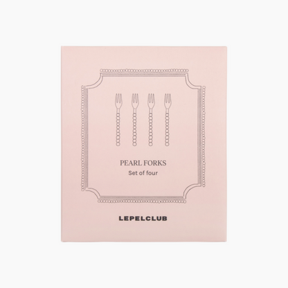 LEPELCLUB Set of pearl forks 4-pack
