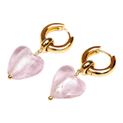  MASSI Jewelry In your heart earrings pink