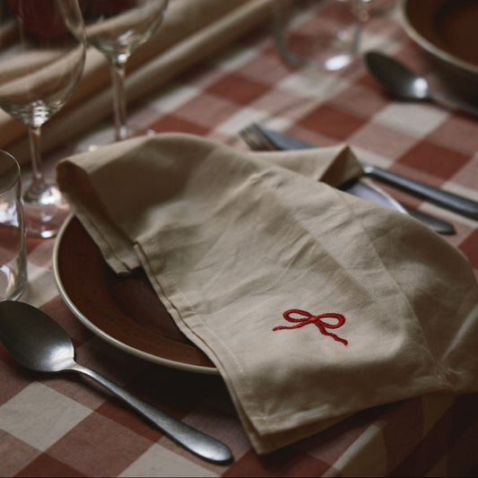 Midnatt Servetter 4-pack Bow