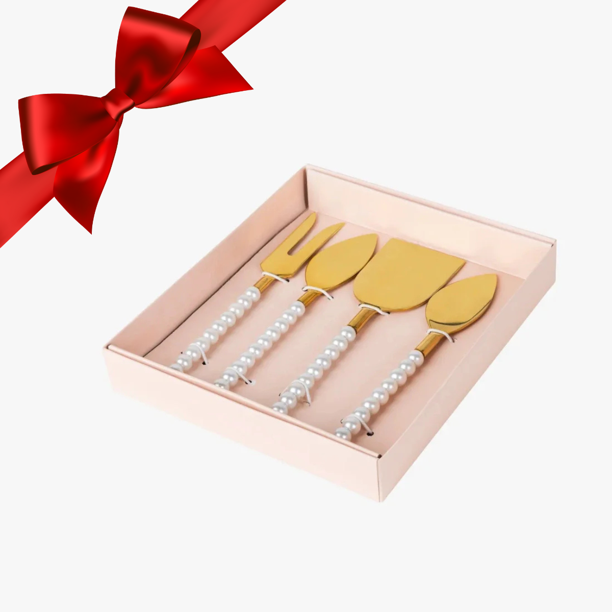 JULKLAPPSDEAL LEPELCLUB Set of Pearl Cheese Knives