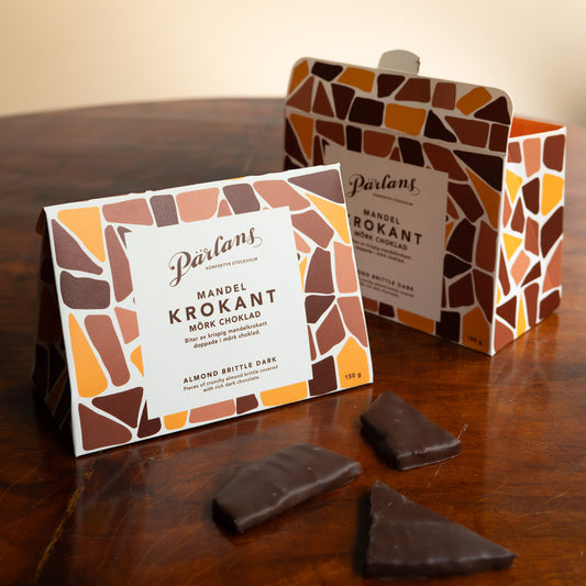 Pärlans Krokant Mandel mörk choklad