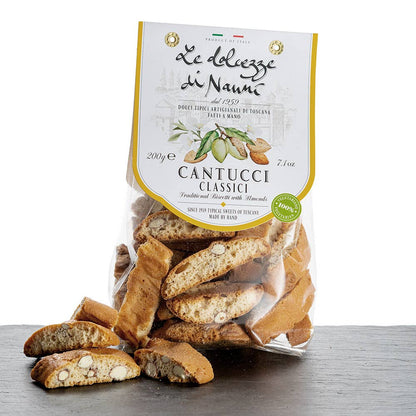 275 cantuccini med mandel och pistage, toskansk tradition, handgjorda i Italien