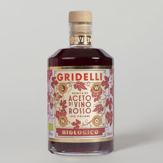 GRIDELLI Aceto di vino rosso, 500 ml, Organic