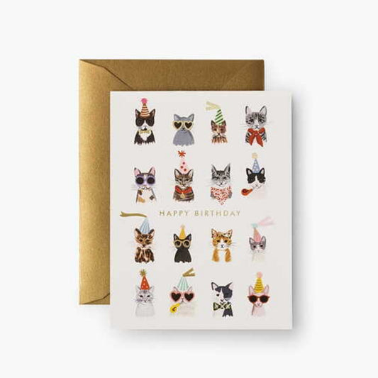 Kort Happy Birthday Cool cats Rifle Paper co.