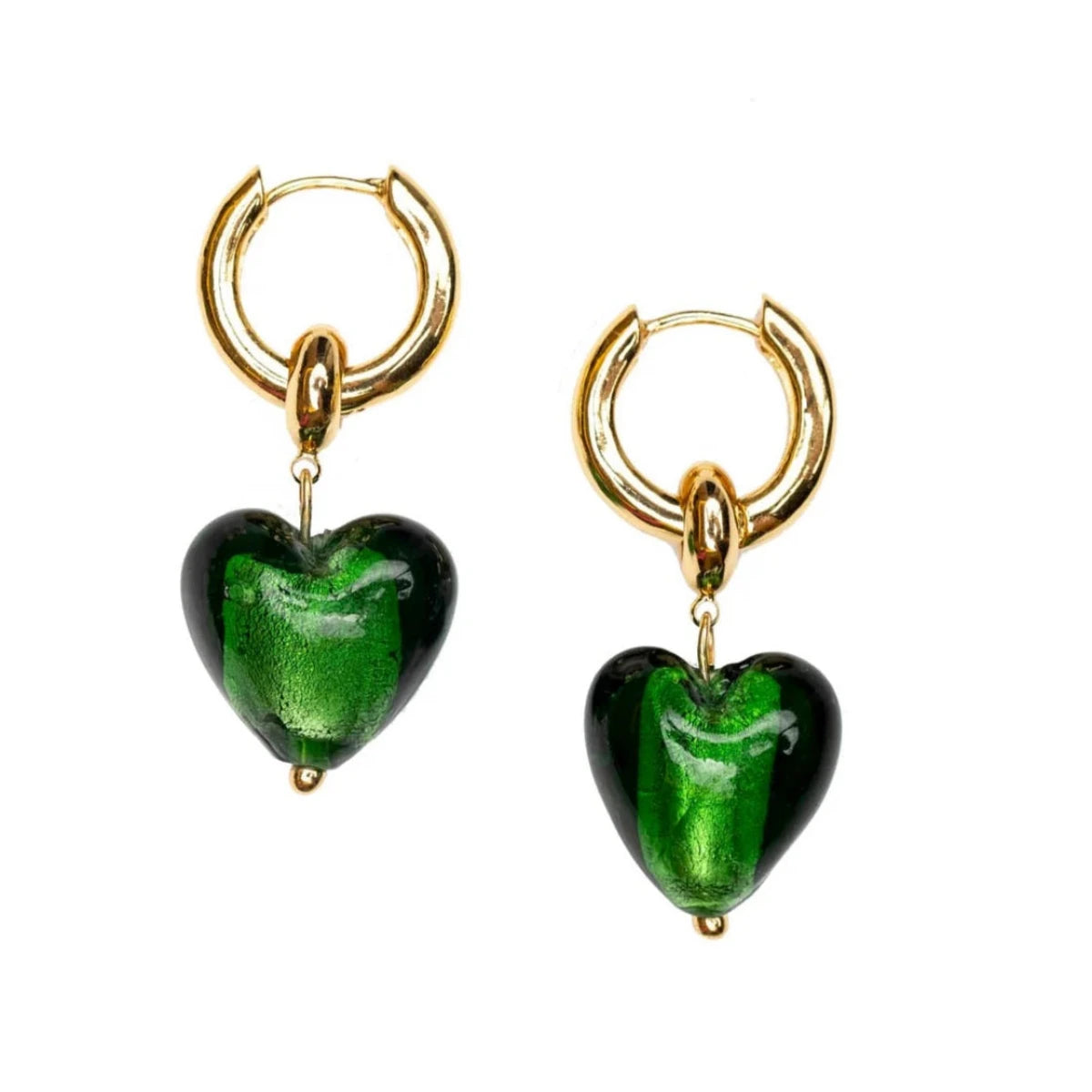 MASSI Jewelry In your heart earrings green