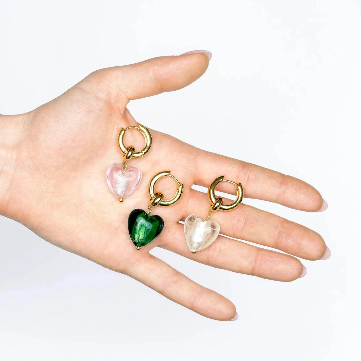 MASSI Jewelry In your heart earrings pink