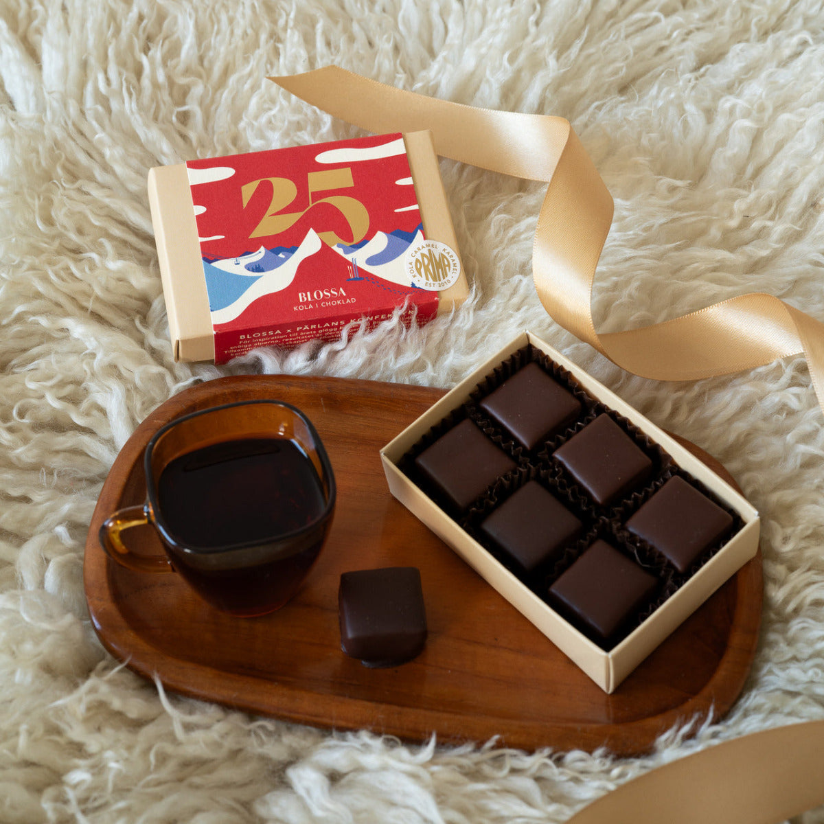 Pärlans Kola i choklad BLOSSA 6 bitar  ~ limited edition~